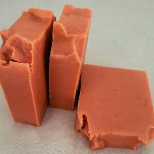 Natural handmade pink clay soap bar